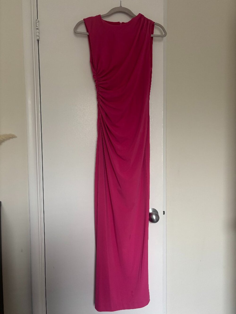 Zara Draped Midi/Maxi Dress in fuchsia pink, S - Picture 1 of 2